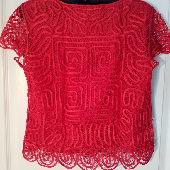 NEW SOLEMATES HAND MADE SILK DESIGNER TOP SZ LARGE - Picture 4 of 7
